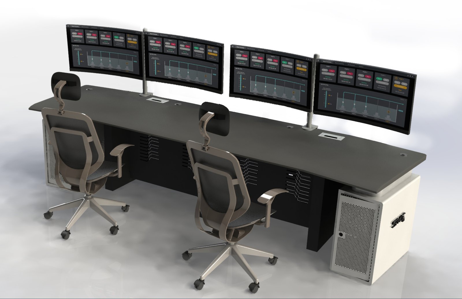 Consola de elevación SPACE en operación